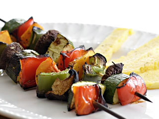 vegetable skewers